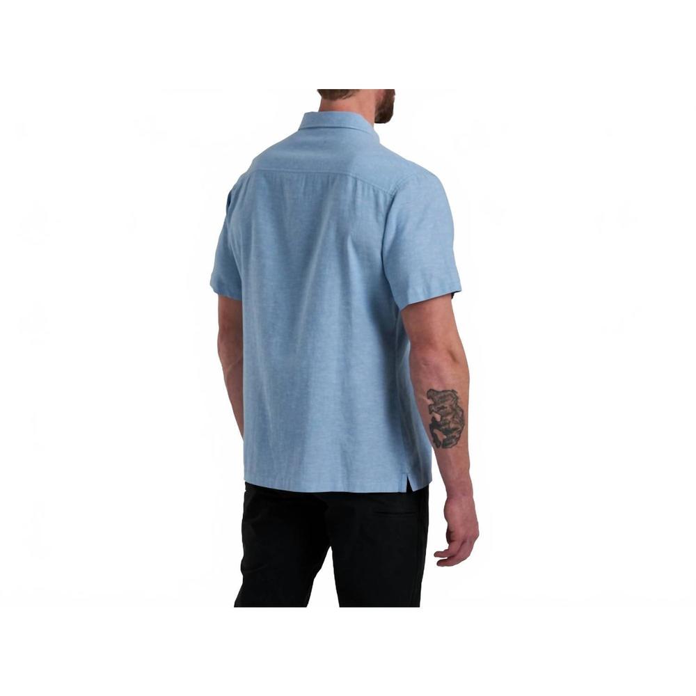 NEW KUHL men's getaway button up shirt in blue chalk - Picture 2 of 2